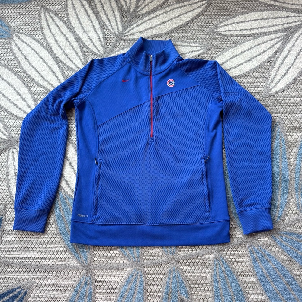 Nike‎ Fit Dry MLB Chicago Cubs Women’s Full Zip Jacket Size Medium